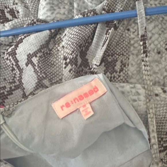 BLUE SNAKE PRINT DRESS - Picture 6 of 6